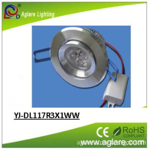 LED ceiling lights with 280-400lm AC 90-260V